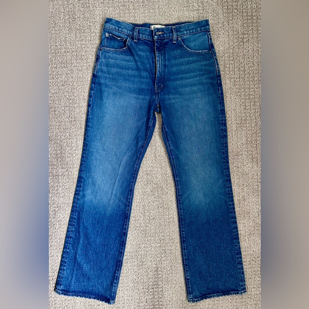 Madewell Women's Boot Cut Jeans in Dark Blue Wash